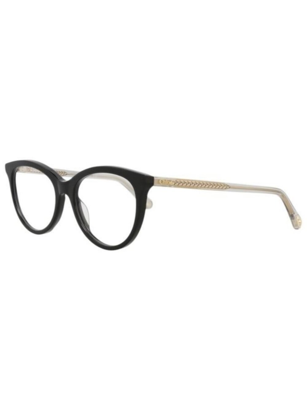 New Chloé Womens Round/Oval Black Grey Transparent Fashion Designer Eyeglasses